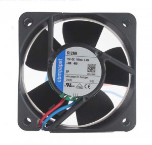 Zyvpee 612NH 12Vdc 2.0W 2 Wires 6CM Axial Cooling Fan 60x60x25mm