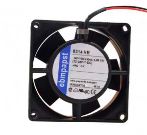 Ebm 80mm 8314HR 24Vdc 6W 2 Wires 8CM Inverter Cooling Fan 80x32mm