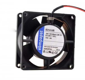 Ebm 80mm 8314HR 24Vdc 6W 2 Wires 8CM Inverter Cooling Fan 80x32mm