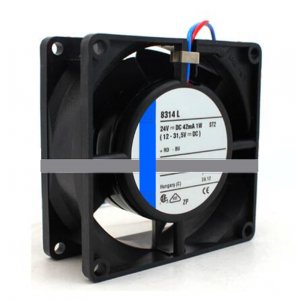 80mm 8314L 24V 1W 2 Wires Silent Axial Cooling Fan 80x80x32mm