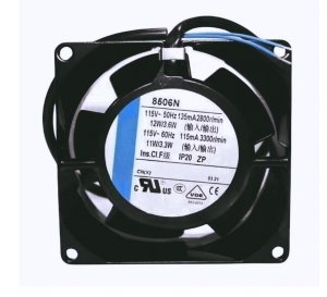 ebmPAPST 8506N AC115V 135/115mA 12/11W 2-Wire 8cm All-Metal Axial Cooling Fan 80x80x38mm