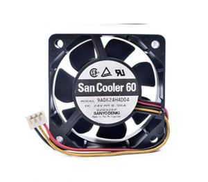 60MM 6025 9A0624H4D04 DC24V 0.06A 3 Wires 6CM Inverter Cooling Fan