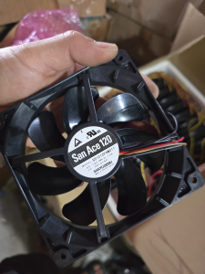 SANYO 12025 9S1212P4M011 12V 0.13A 1850rpm 58.6CFM 24dB 4Wires Cooling Fan