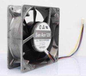 Sanyo 9SG1212P1G03 12V 4A 4 Wires Aluminum Alloy Violent Fan Axial Cooling Fan 120x38mm