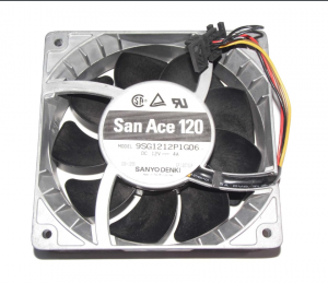 SANYO 12038 120*38mm 9SG1212P1G06 12V 4A 4 Wires 6 Pins metal frame Case fan 12cm server power cooler For IBM Power750 755 Fan For 8233-E8B 8236-E8C 44V3454 Server