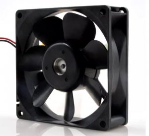 SanAce 80W 9WP0824S4D03 IP68 24V 0.1A 2 Wires 8CM Inverter Cooling Fan 80x25mm