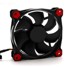 TT-1225 A1225L12S 12V 0.3A 3 Wires 3 Pins Red Led 12CM Silent Cooling Fan 120x25mm