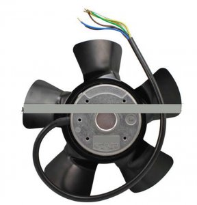 A2D200-AA02-02 230Vac 53/70W 6 Wires Outer Rotor Axial Cooling Fan 180x62mm