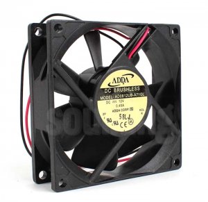 Adda 80mm 8025 AD0812UB-A71GL 12V 0.45A 2 Wires 8CM Inverter Cooling Fan 80x25mm