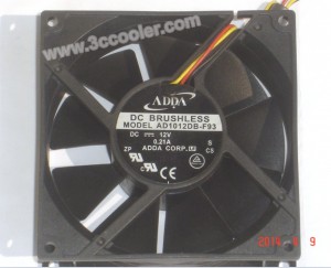 ADDA 105MM 10538 AD1012DB-F93 12V 0.21A 3 Wires Cooler Fan