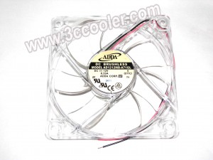 ADDA 12025 12CM AD1212MB-A71GL OTTC 12V 0.33A 2 Wires Cooler Fan