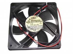 ADDA 12025 120x25mm AD1212MS-A70GL 12V 0.34A 2 Wires Case Fan 12CM Server cooler