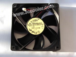 ADDA 12025 12CM AD1212MS-A71GL 12V 0.34A 2 Wires Cooler Fan