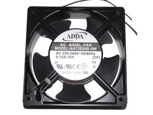 ADDA 12038 AA1282HB-AW AC230V 0.12A 2 Wires Metal Frame Axial Fan For Inverter