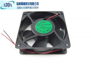 ADDA 120x38mm AD1224HX-F51 DC24V 0.32A AL Frame 2 Wires DC Axial Fan