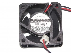 ADDA 40x20mm AD0412MB-C50 12V 0.08A 2 Wires 2 Pins Case Fan 4cm inverter cooler