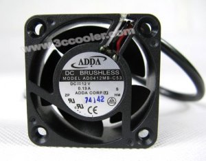 ADDA 4020 4CM AD0412MB-C53 12V 0.13A 3 Wires Cooler Fan