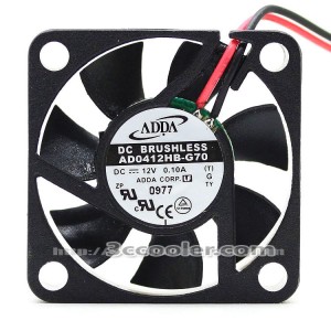 ADDA 4CM 4010 AD0412HB-G70 12V 0.10A 2 Wires Cooler fan