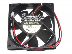 ADDA 8025 8CM AD0824UB-A71GL 24V 0.26A 2 Wires Cooler Fan