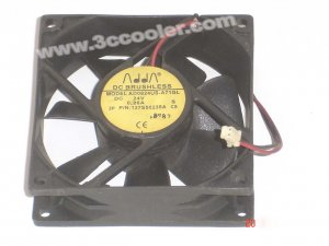 ADDA 8025 8CM AD0824US-A71GL (P/N:127S50235) 24V 0.26A 2 Wires Cooler Fan