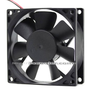 ADDA 8cm 8025 AD0812MB-A70GL 12V 0.15A  2 Wires Case Fan