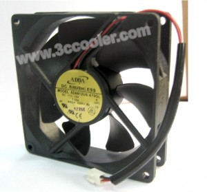 ADDA 9025 AD0912US-A70GL 12V 0.3A 2 Wires Cooler Fan
