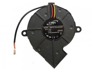ADDA 7cm AB07012UX250301 0XCW 12V 0.55A 3 Wires Cooler Blower Fan