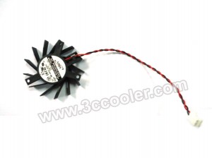 ADDA 5CM AD0512UB-TB1 12V 0.22A 2 Wires VGA Cooler Fan