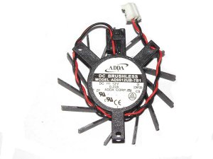 ADDA 5CM AD0512UB-TB1 12V 0.22A 2 Wires VGA Cooler Fan