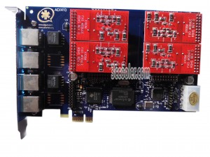 AEX410 PCIe Interface 4 fxo Port Analog Asterisk Card Support VPMADT032 EC For PBX VoIP