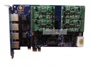 AEX410 PCIe Interface 4 fxs Port Analog Asterisk Card Support VPMADT032 EC For PBX VoIP