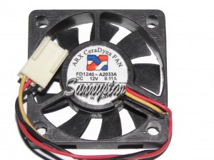 ARX 4010 4CM FD1240-A2033A 12V 0.11A 3 Wires Cooler Fan