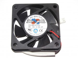 ARX 6010 6CM FD1260-S1112C 12V 0.19A 2 Wires Cooler Fan