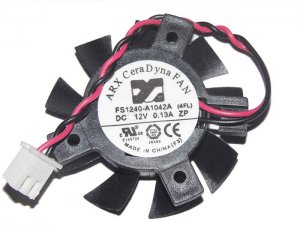 ARX FS1240-A1042A 4FL 12V 0.13A 2 Wires 2 pins frameless vga fan graphics card cooler