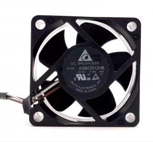 Delta 35mm ASB03512HB 12V 0.18A 3 Wires 3 Pins 3.5CM Mini Projector Fan