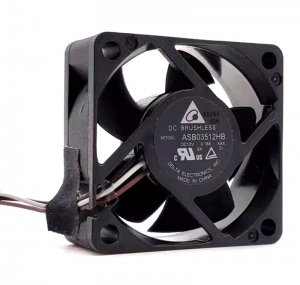Delta 35mm ASB03512HB 12V 0.18A 3 Wires 3 Pins 3.5CM Mini Projector Fan