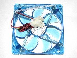 ASPIRE 12025 12CM DFS122512L 12V 0.25A 2 Wires D-Connector Cooler Fan with LED