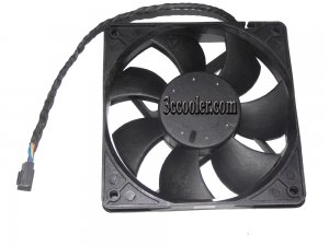 120mm Case Fan  AVC 12025 DATA1225B2G PS02 7M0F5 12V 1.02A 4 Wires  Cooling