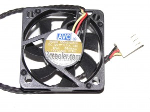 AVC 40x10mm DS04010B12H 050 12V 0.11A 3 Wires 3 Pins Case Fan 4CM Cooler