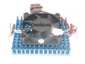 50MM 5010 AVC D5010T12L 12V 0.15A 2 Wires 2 Pins CPU Cooling with Blue heatsink