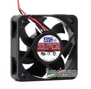 AVC 5015 5CM DA05015R12H 12V 0.20A 3 Wires 3 Pins Case Fan