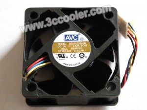 AVC 5020 5CM R239C:A00 DS05020B05H P007 5V 0.5A 4 Wires Cooler Fan