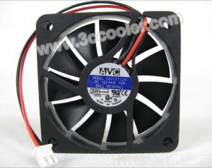 AVC 6010 6CM C6010T12H 12V 0.1A 2 Wires Cooler Fan