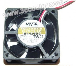 AVC 6025 6CM C6025B12L 12V 0.12A 3 Wires cooler Fan