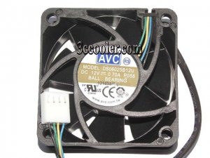 AVC 6025 6CM DS06025B12U 12V 0.7A 4 Wires Cooler Fan