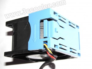 AVC 6038 2B06038B12G 12V 2.20A 4 Wires Cooler Fan with Blue Bracket