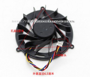 AVC 6CM 6015 BN06015B12H 12V 0.36A 4 Wires 4 Pins Studio 1909 CPU Y888K all-in-ones Fan