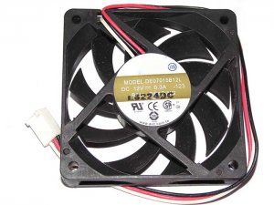 7CM DE07015B12L 12V 0.3A 3Wire CPU Cooling Fan