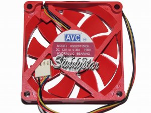 AVC 7015 DSSC0715R2L hydraulic Bearing Cooler with 12V 0.30A 4 Wires 4Pins For case