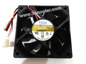 AVC 7020 7CM DA07020B12M 12V 0.30A 3 Wires Cooler Fan